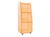Шкаф-стеллаж для игрушек и пособий узкий (Стенка "Солнышко-1"), Размеры: 441х425х1230 мм, ШСД1