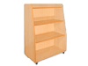 Шкаф-стеллаж для игрушек и пособий широкий (стенка "Солнышко-1"), размер:Размеры: 846х425х1230 мм, ШСД2