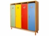 Шкаф детской одежды четырехместный с решеткой ШДО(40)(р), размеры (мм)1296х352х1460