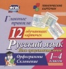 Набор карточек «Русский язык. Имя существительное. 1-4кл.» 12шт (размер 93*99)